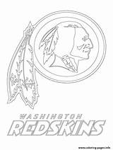 Redskins Coloring Logo Washington Pages Football Drawing State Ohio Seahawks Bay Green Color Printable Outline Packers Helmet Steelers Sport Print sketch template