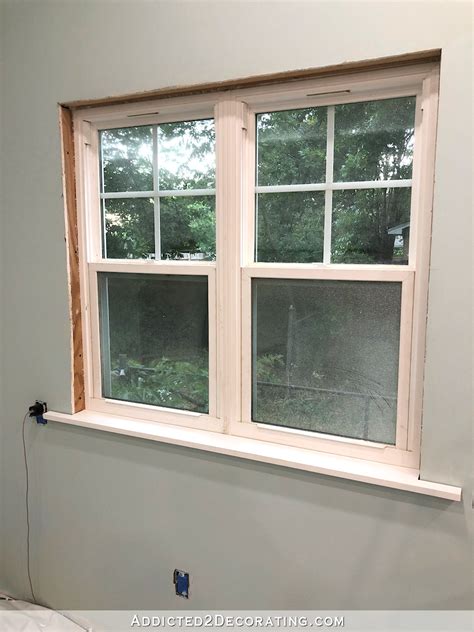 easy diy window casings  miter cuts addicted  decorating