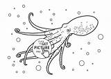 Coloring Pages Real Printable Octopus Animals Sea Kids sketch template
