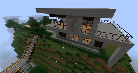 ruked  minecraft modern house schematics  small