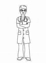 Nurse Male Drawing Coloring Doctor Pages Cartoon Colouring Nursing Getdrawings Hospital Suit Books Choose Board sketch template