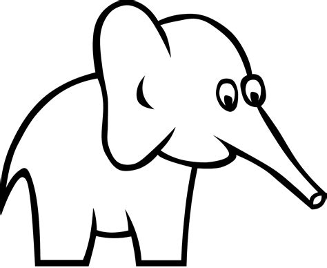 Line Drawing Elephant Clipart Best