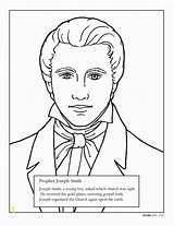 Smith Joseph Coloring Pages Lds Prophets Christ Prophet Jesus Vision Lesson First Color Primary Printable Church Mormon Temple Print Getcolorings sketch template