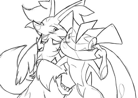 ash s greninja with serena s delphox ♡ another sign and hint of amourshipping