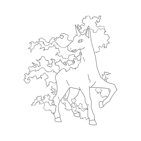 ponyta coloring page  getcoloringscom  printable colorings