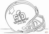 Coloring Pages Bowl Super Football Helmet Logo Panthers Falcons Atlanta Printable Drawing Carolina Broncos Denver Trophy Seahawks Clipart Superbowl Color sketch template