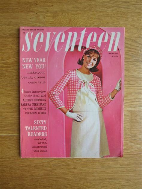 january 1965 cover with sixteen year old jennifer o neill seventeen magazine ideal girl