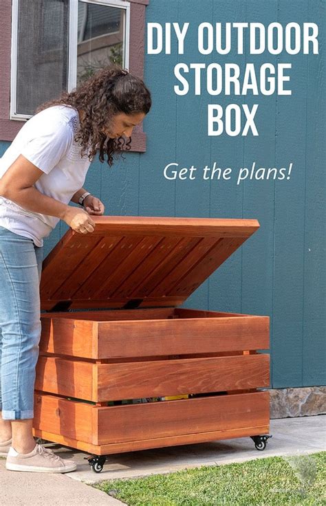 easy diy outdoor storage box   tools wplans anikas diy life