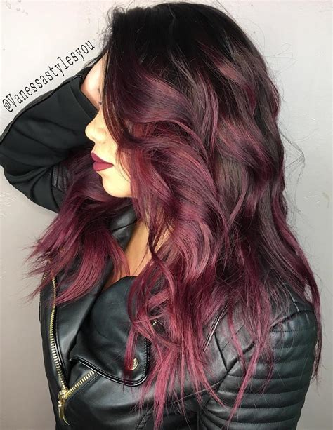 50 shades of burgundy hair dark burgundy maroon burgundy with red purple and brown highlights