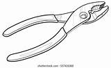 Pliers Joint sketch template