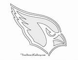 Cardinals Arizona Stencil Nfl Logo Template Coloring Pumpkin Carving Pages sketch template