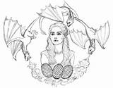 Daenerys Thrones Sketch Game Coloring Drawings Dragon Pages Deviantart Colouring Book sketch template