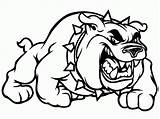 Coloring Pages Georgia Bulldogs Bulldog Popular sketch template