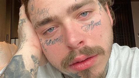 Post Malone Says His Face Tattoos Stem From Insecurity The Advertiser