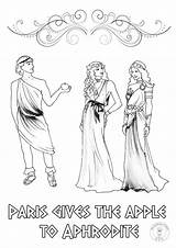 Gods Goddesses Olympian sketch template