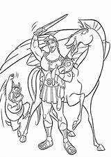 Hercules Coloring Pages Disney Coloriage Printable Colouring Tableau Choisir Un Hercule sketch template