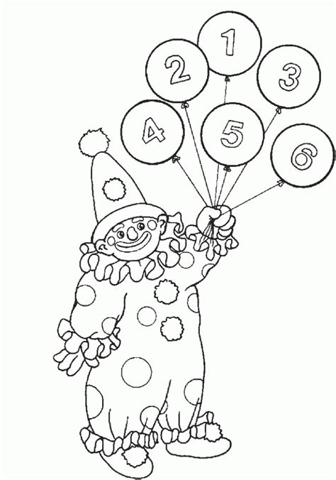 circus coloring pages  preschoolers coloring number