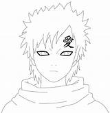 Gaara Printable Lineart sketch template