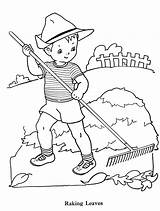 Coloring Rake Boys Leaves Little Pages Raking Kids Book Embroidery Drawing Pharmacy Vintage Boy Paint Favorite Clipart Abhiyan Colouring Qisforquilter sketch template