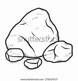 Rocks Pile Sketch Rock Cartoon Vector Illustration Stack Drawn Hand Style Shutterstock Coloring Template Isolated Background Pages sketch template