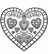 Heart Coloring Pages Printable Hearts Print sketch template