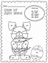 Easter Word Sight Color Words Freebie Teacherspayteachers Dolch Coloring Kindergarten Pages 1793 Followers Sheets Activities Grade sketch template