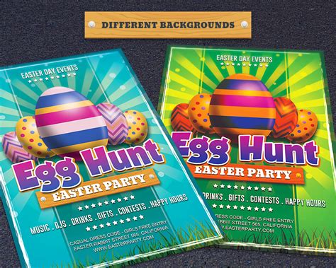 easter day egg hunt flyer hollymolly