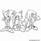Knuckles Tails sketch template