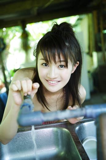 ai takabe japanese sexy voice actress sexy square pink bikini playing water ~ jav photo sexy girl