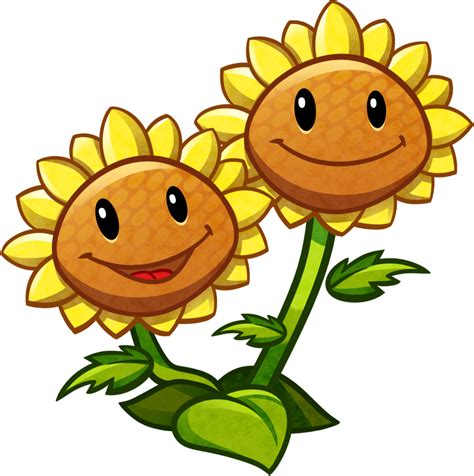twin sunflower plants  zombies wiki fandom