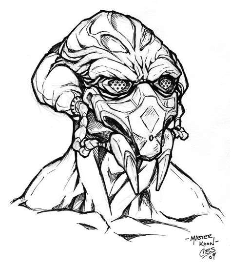 black  white coloring pages star wars kit fisto google search