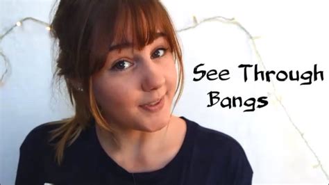 How To Korean See Through Bangs Youtube