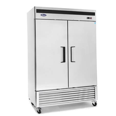 commercial refrigeratoratosa mbf double  door side  side stainless steel reach