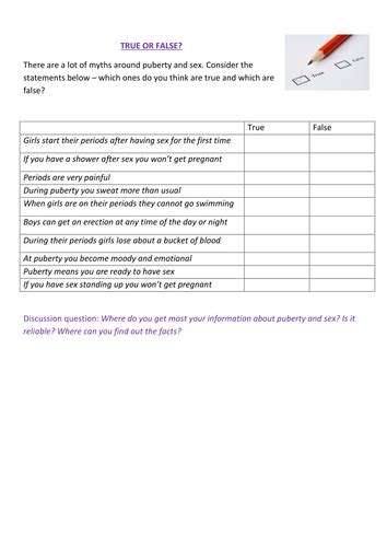 Year 7 Pshe Sow Sex Education Teaching Resources