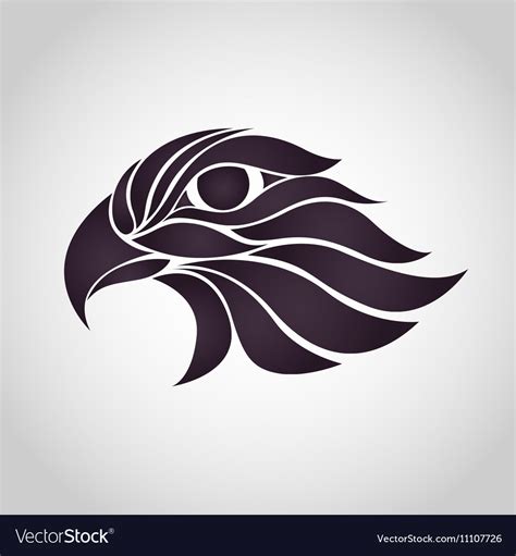 abstract hawk logo royalty  vector image vectorstock