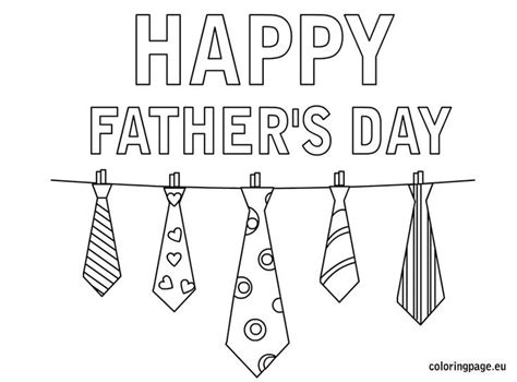 happy fathers day coloring page church pinterest fathers day