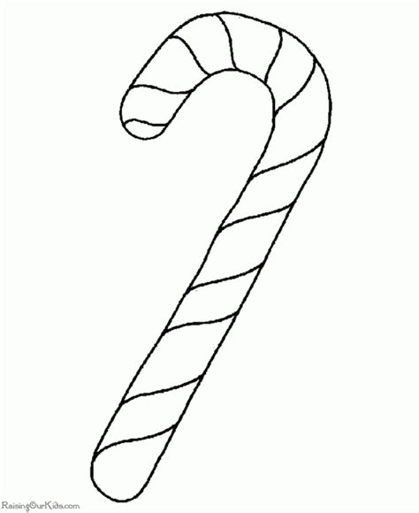 candy cane coloring page   print