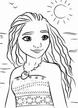 Coloring Pages Fiti Moana Te Template sketch template