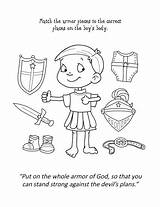 Coloring God Armor Ephesians Pages Activity Book Bible Dibujos Activities Cristo Para Armadura School Sunday Colorear Armour Printable Color Children sketch template