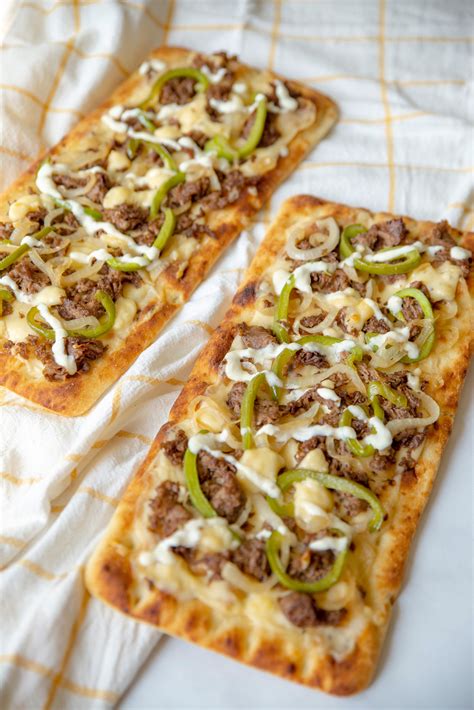 philly cheesesteak flatbread  life  lives