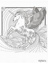 Coloring Unicorn Pages Printable Adults Adult Unicorns Print Pegasus Mystical Colouring Stroke Come Library Clipart Sheets Fantasy Uni Wings Kids sketch template
