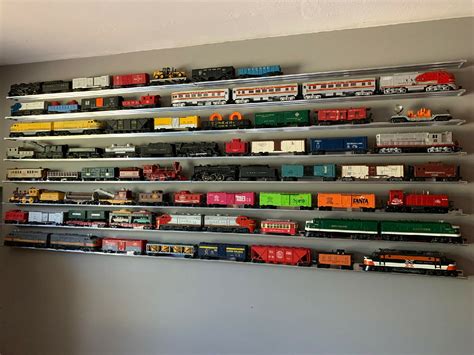 train display shelf  pack aluminum shelves  gauge model etsy