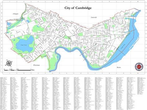 cambridge ma street map ontheworldmapcom
