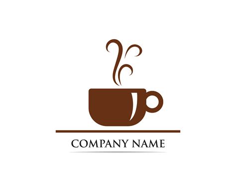 coffee cup logo template vector icon  vector art  vecteezy