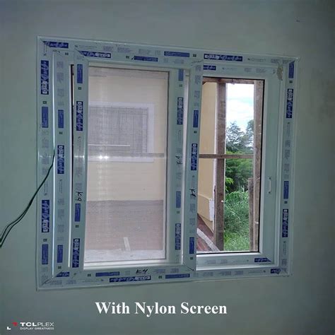 upvc sliding window  nylon screen