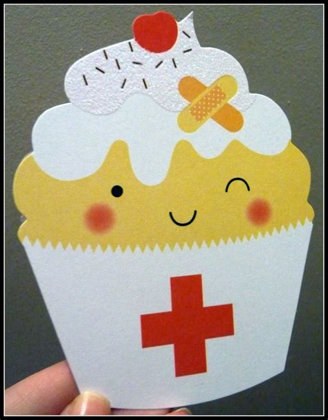 Get Well Cupcake Card Diy Crafts Pinterest Get Well