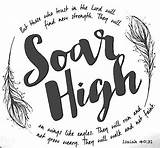 Isaiah Verses Soar Scriptures sketch template
