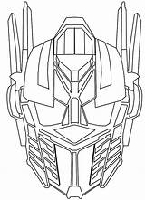Optimus Prime Coloring Face Head Sketch Drawing Pages Template Printable Color D124 Redbubble Print Getcolorings Colori sketch template