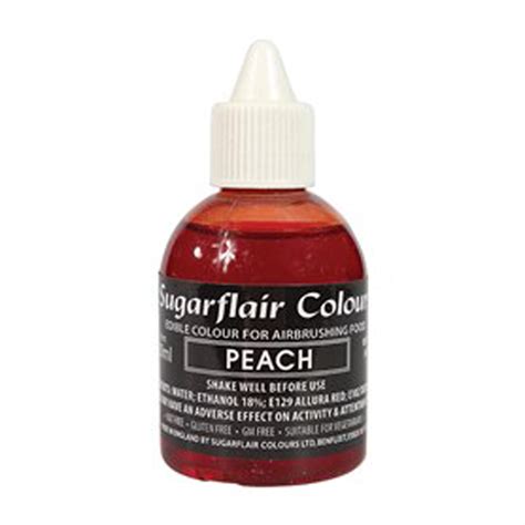 sugarflair peach airbrush liquid colouring 60ml free delivery