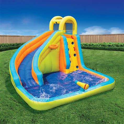 banzai splash  blast kids backyard inflatable water  park open